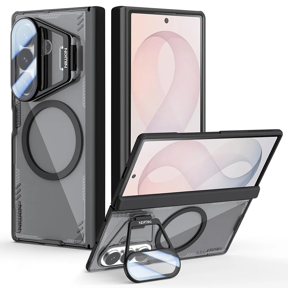 Custodia MagSafe per Samsung Galaxy Z Fold8 Ultra F976, Nillkin, Iceblade Prop con ritaglio per fotocamera, Nera — 1
