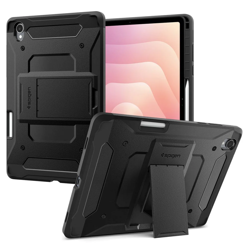 Custodia per Samsung Galaxy Tab S12 Plus, Spigen, Tough Armor Pro, Nera ACS11827 — 1