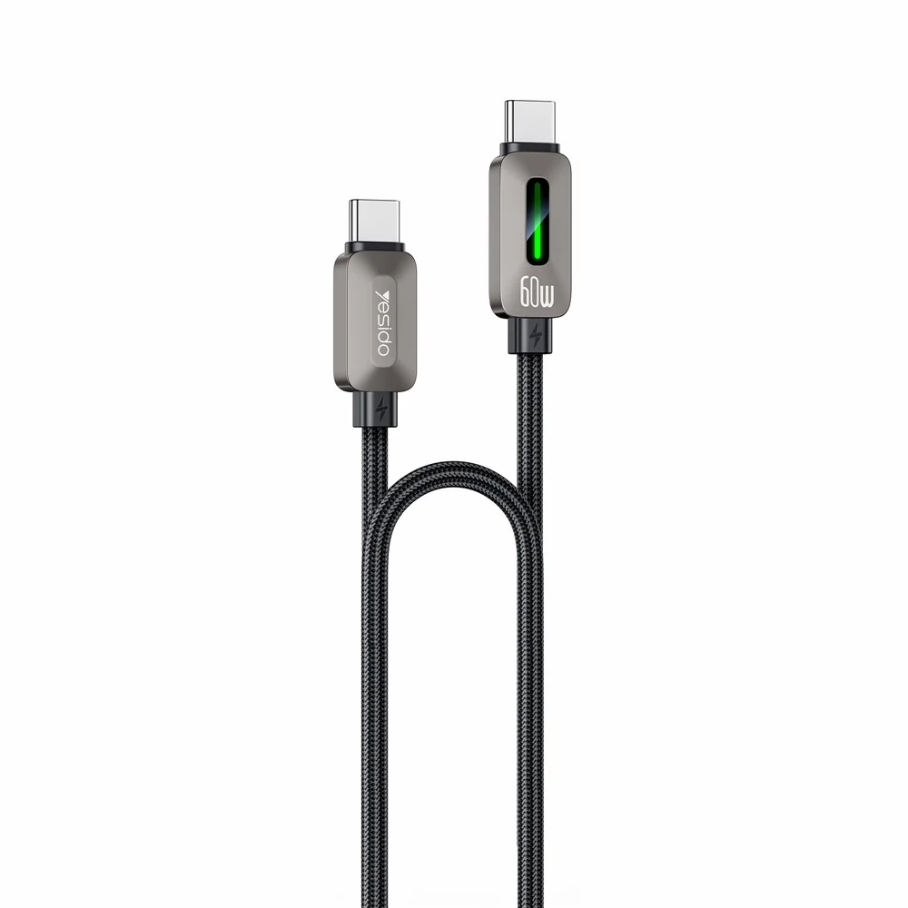 Cavo Dati e Ricarica USB-C - USB-C Yesido CA198, 60W, 1,2m, Nero — 1