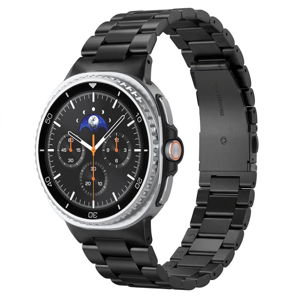 Cinturino Spigen Modern Fit 316L per Samsung Galaxy Watch9 / Watch8 / Watch8 Classic Series, Nero AMP11608 — 1
