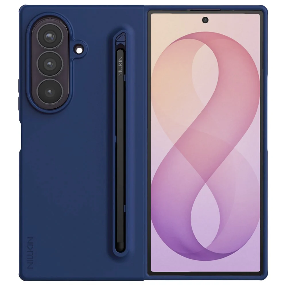 Custodia per Samsung Galaxy Z Fold8 Ultra F976, Nillkin, Flex Pure con supporto per S-Pen, Blu — 1