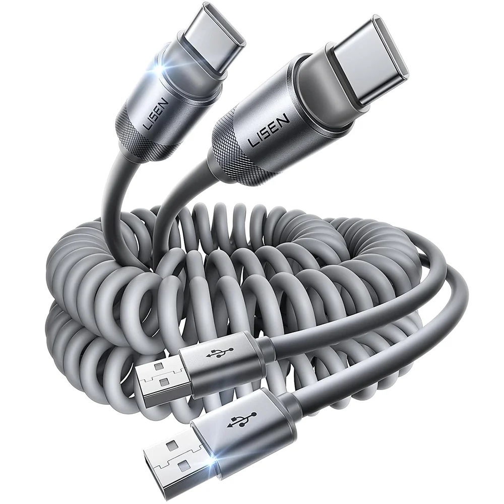 Cavo Dati e Ricarica USB-A - USB-C Lisen L114, 15W, 1m, Grigio YL0125030001 — 1