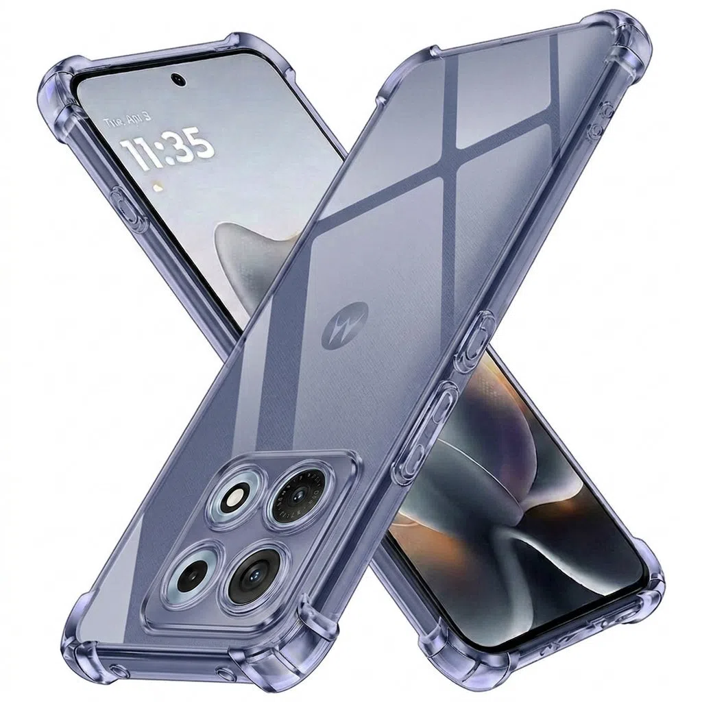 Custodia per Motorola Edge 70 Max, Techsuit, Shockproof Clear, Fumè — 1