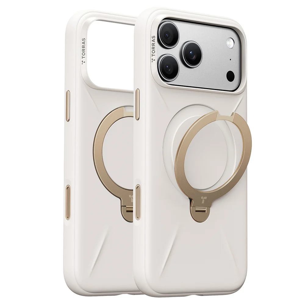 Custodia MagSafe per Apple iPhone 18 Pro Max / 17 Pro Max, Torras, QPRO Silicone, Bianca — 1