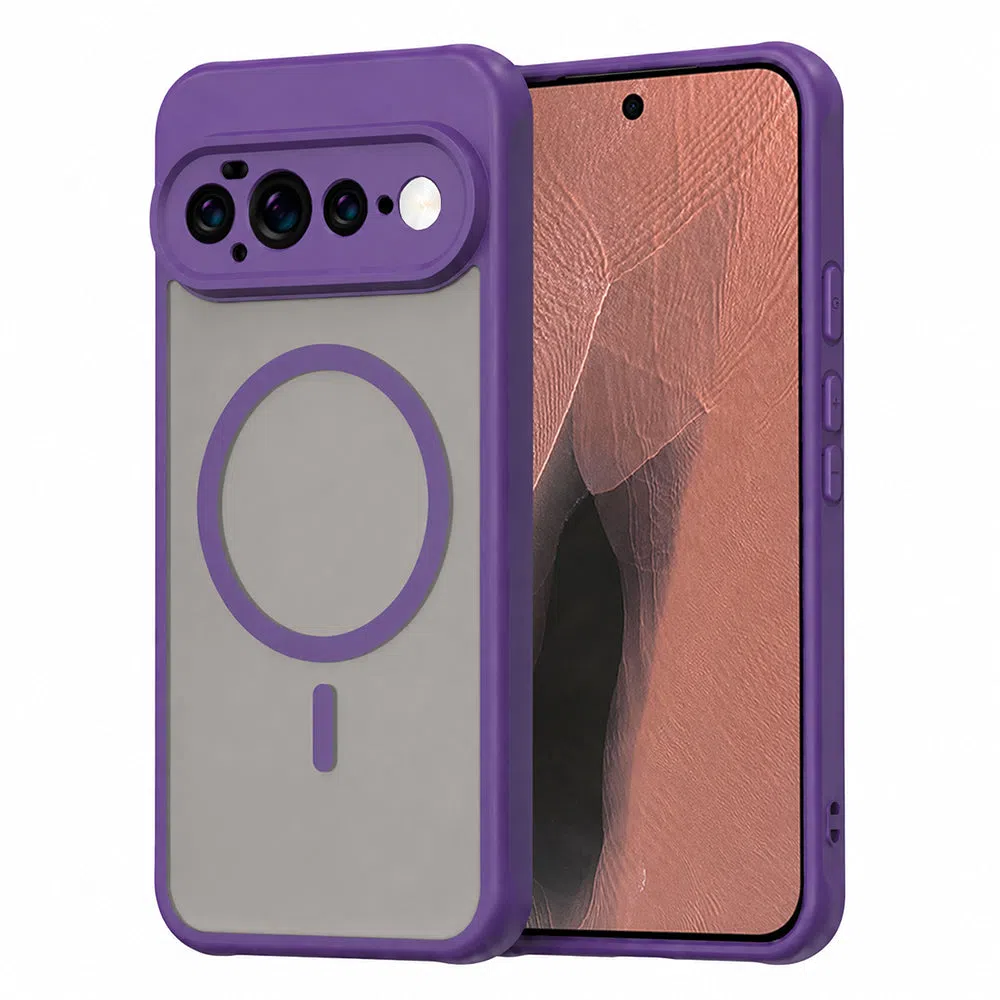 Custodia MagSafe per Google Pixel 11 Pro XL, Techsuit, HaloFrost II, Viola — 1