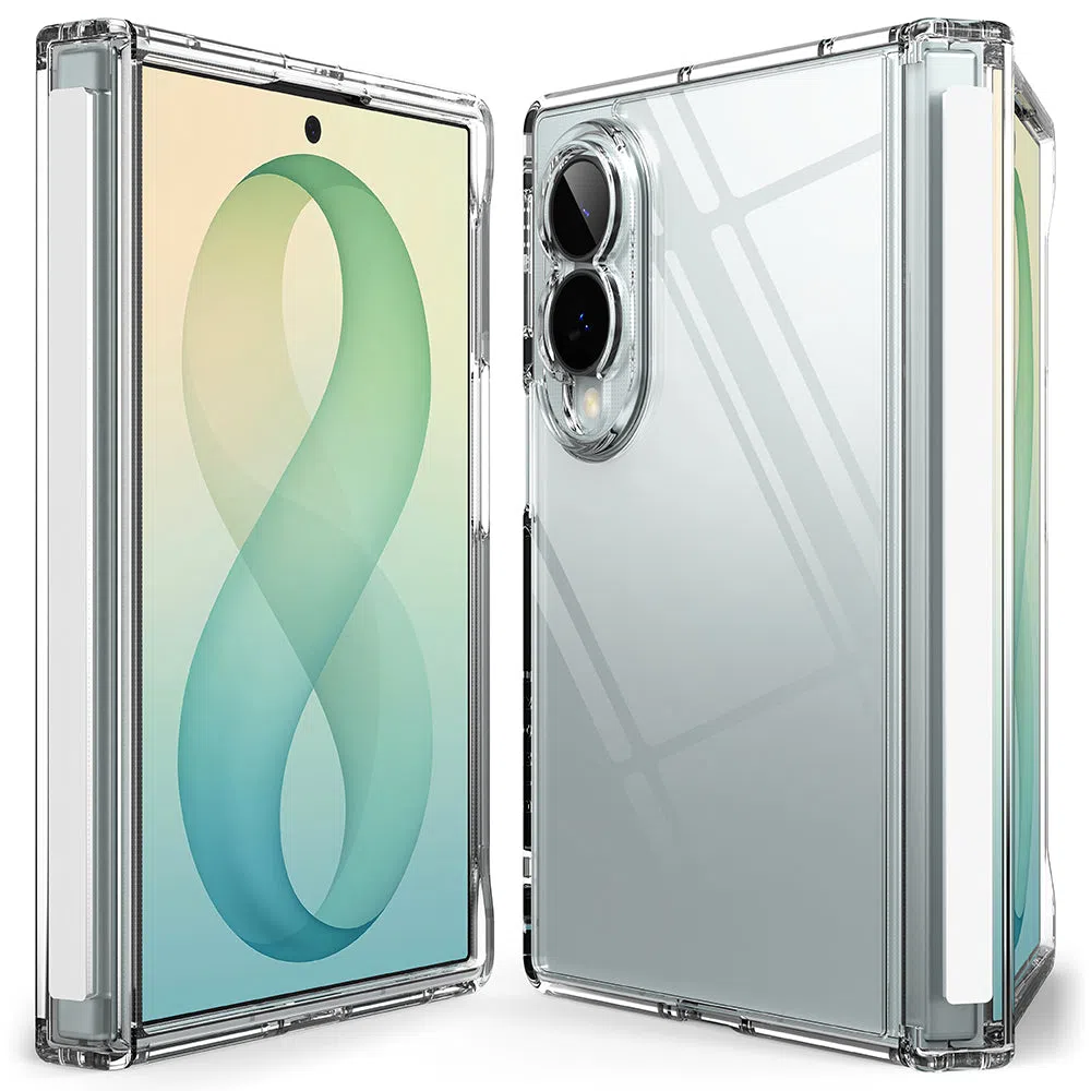 Custodia per Samsung Galaxy Z Fold8 F971, Ringke, Fusion Flap, Trasparente — 1