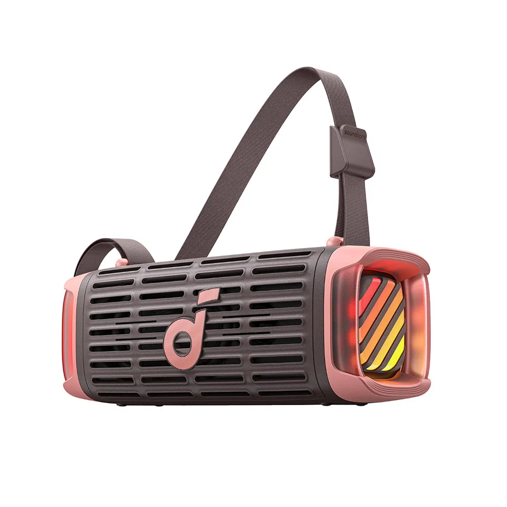 Cassa Portatile Bluetooth Anker SoundCore Boom 3i, 50W, RGB, Impermeabile, Marrone Rosa D5100080 — 1