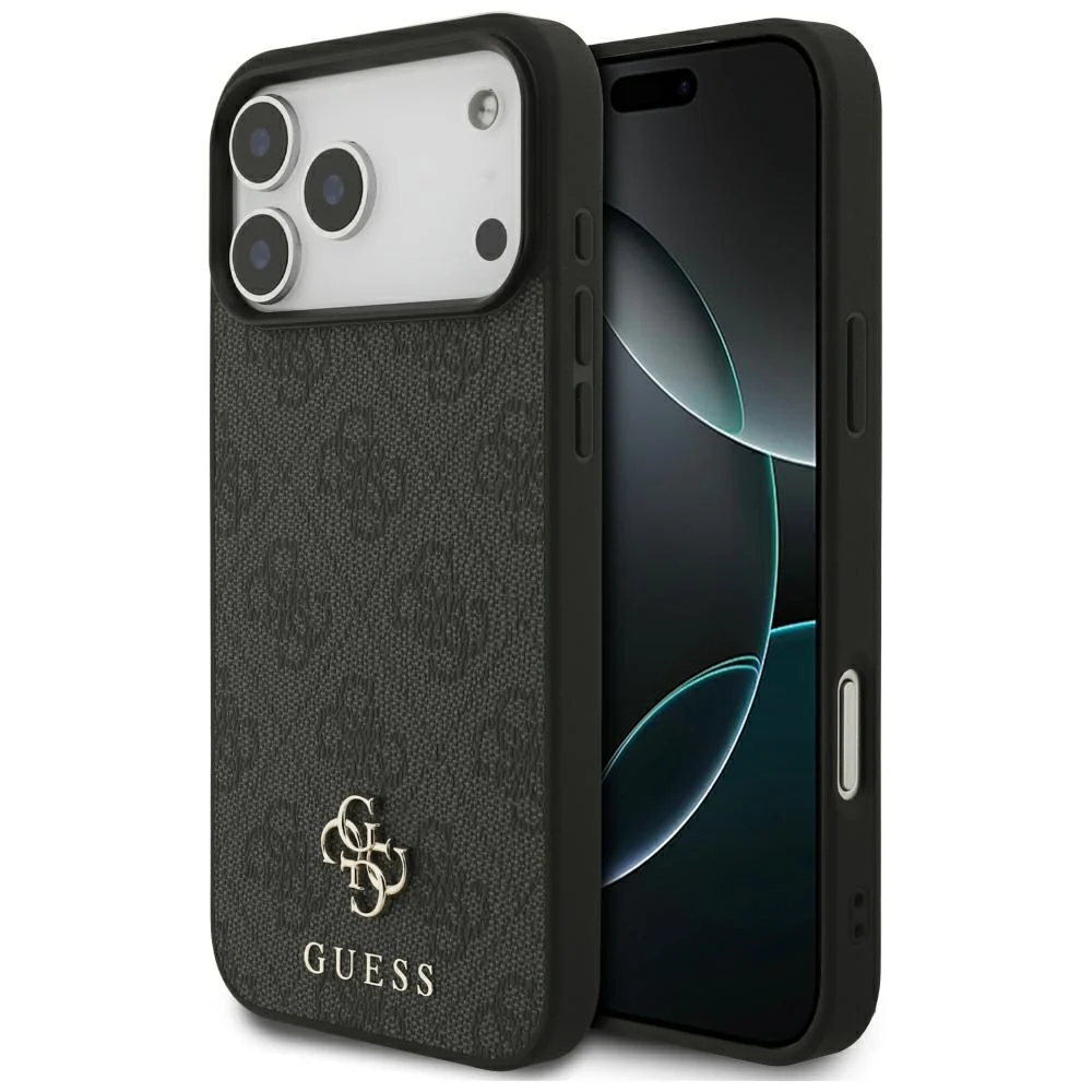 Custodia MagSafe per Apple iPhone 18 Pro Max / 17 Pro Max, Guess, 4G Small and Classic, Nera — 1