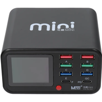 Caricabatterie Stazione MaAnt Dianba Mini, 75W, 2 x USB-C - 6 x USB-A, Nero
