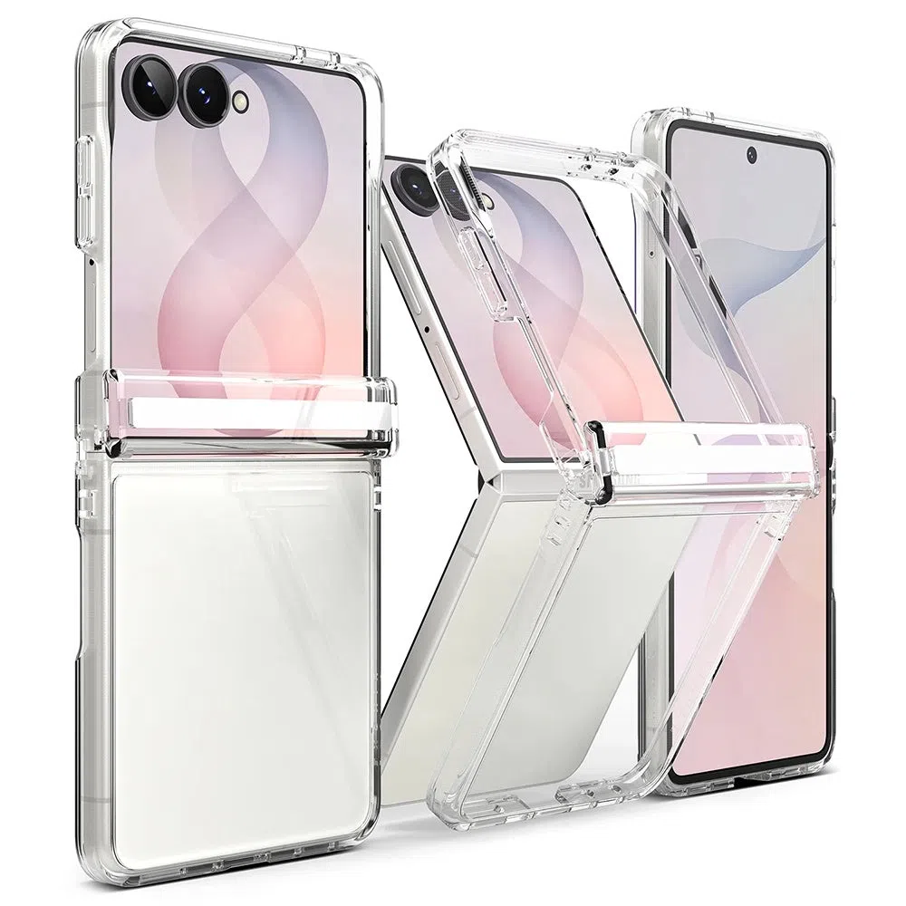 Custodia per Samsung Galaxy Z Flip8 F776, Ringke, Fusion Flap, Trasparente — 1