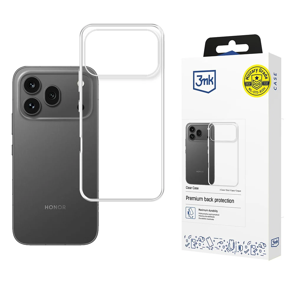 Custodia per Honor 600 Pro, 3MK, Clear, Trasparente — 1