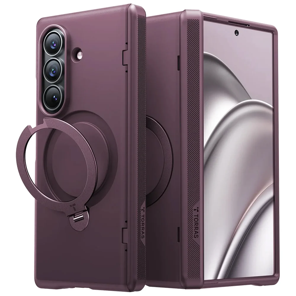 Custodia MagSafe per Samsung Galaxy Z Fold8 Ultra F976, Torras, Ostand Q3 Spin, Viola — 1