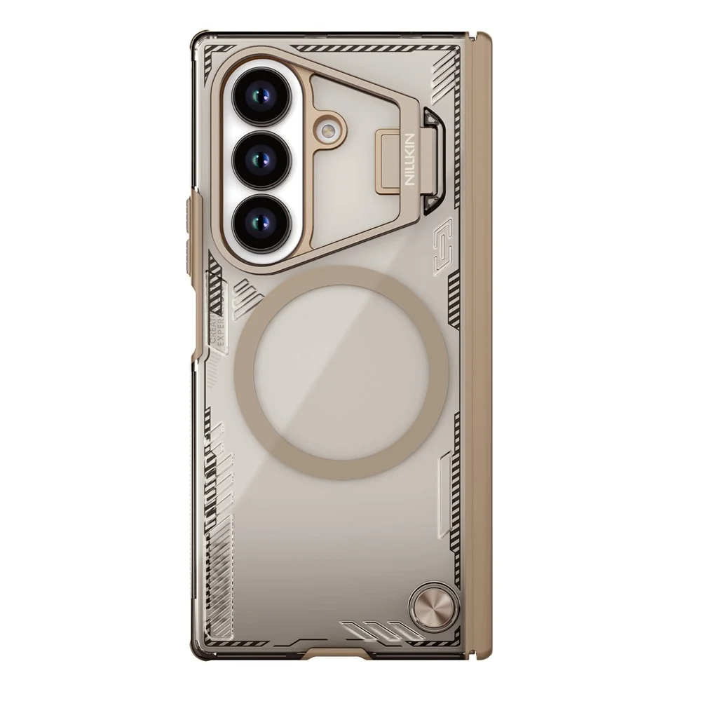 Custodia MagSafe per Samsung Galaxy Z Fold7 F966, Nillkin, Iceblade Prop con ritaglio per fotocamera, Marrone — 1