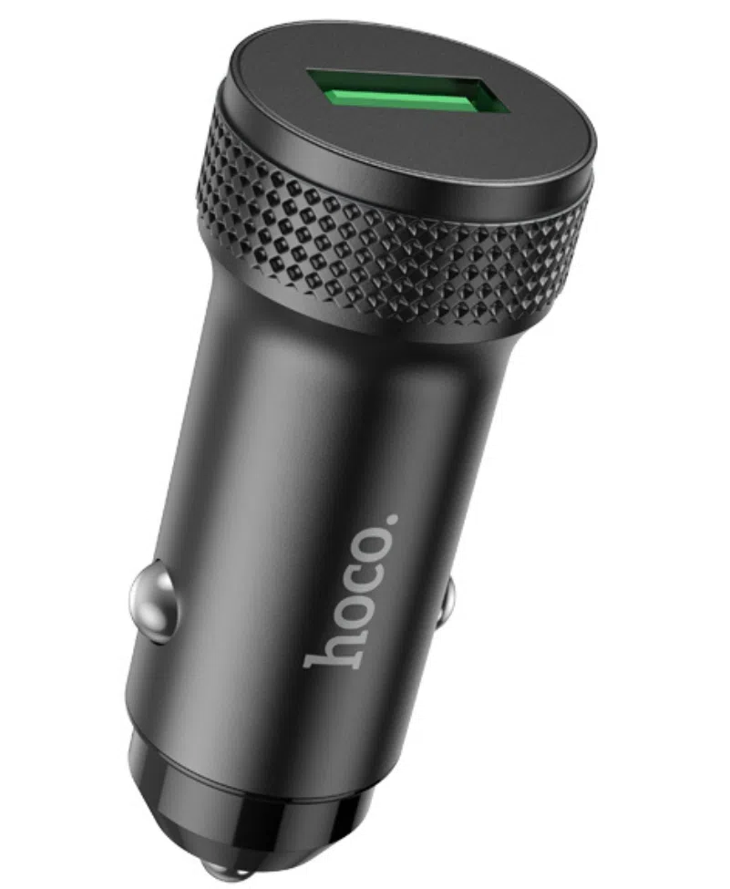Caricatore Auto HOCO Z49A, 18W, 3A, 1 x USB-A, Nero — 1
