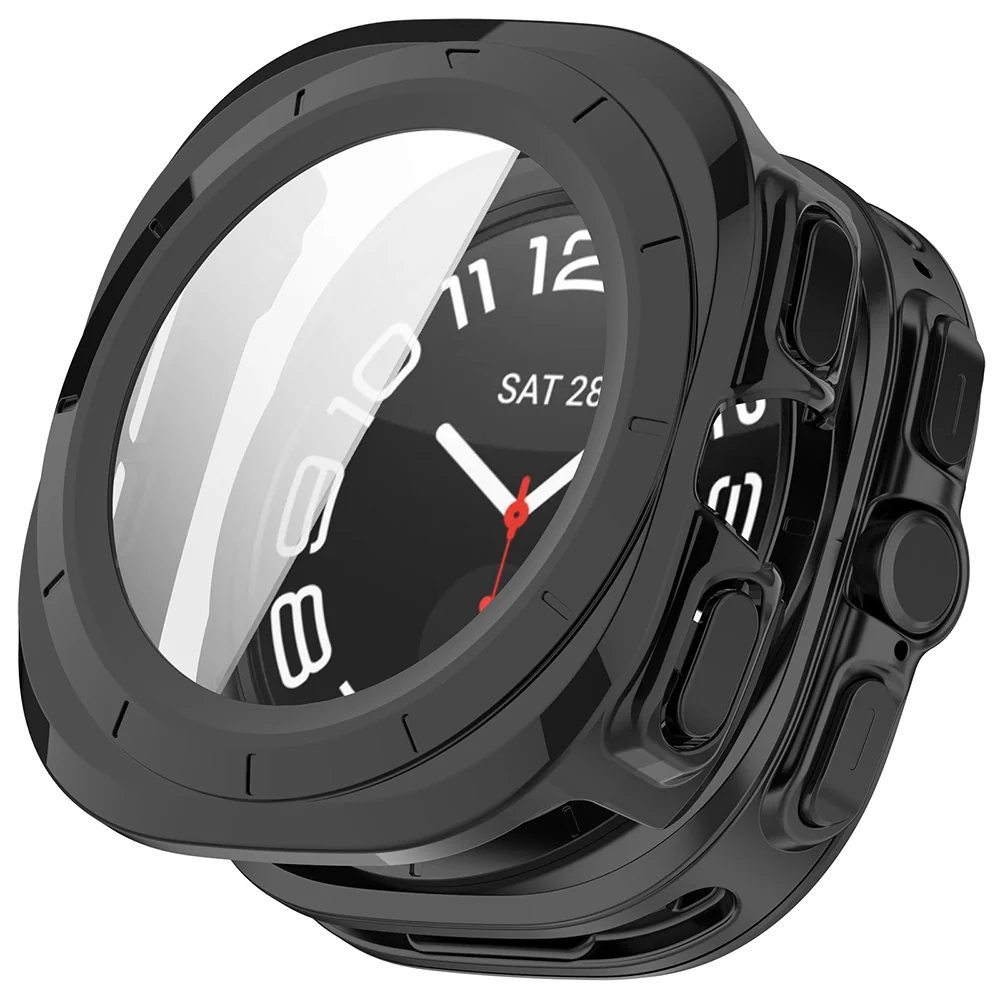 Custodia per Samsung Galaxy Watch Ultra2, Techsuit, Defense360 Pro, Nera — 1