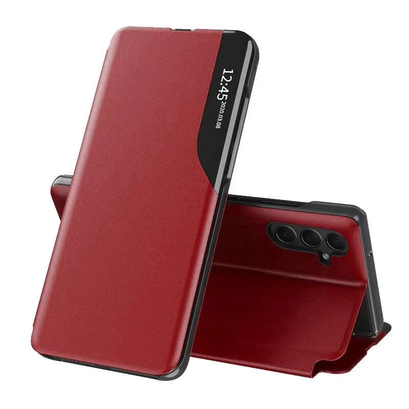 Custodia per Samsung Galaxy A25 A256, Techsuit, eFold, Rossa — 1