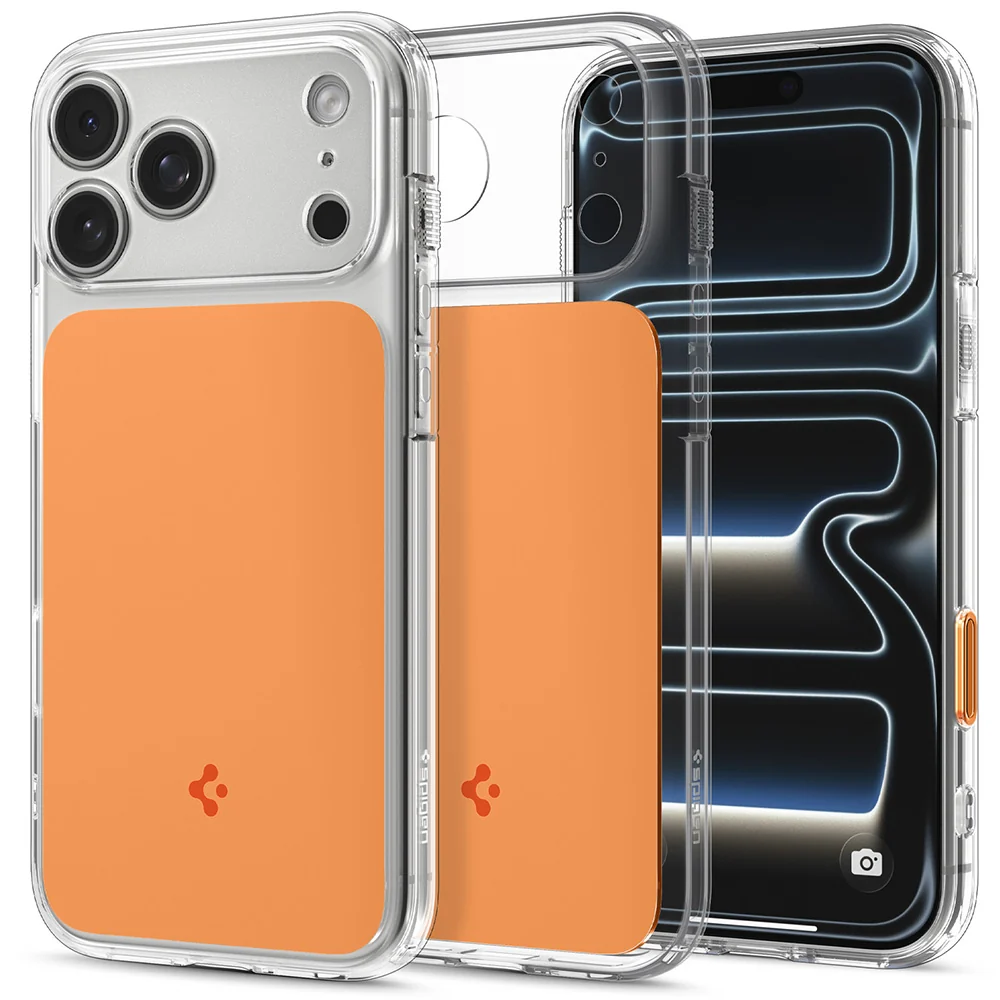 Custodia MagSafe per Apple iPhone 18 Pro / 17 Pro, Spigen, Ultra Hybrid T, Arancione ACS12170 — 1