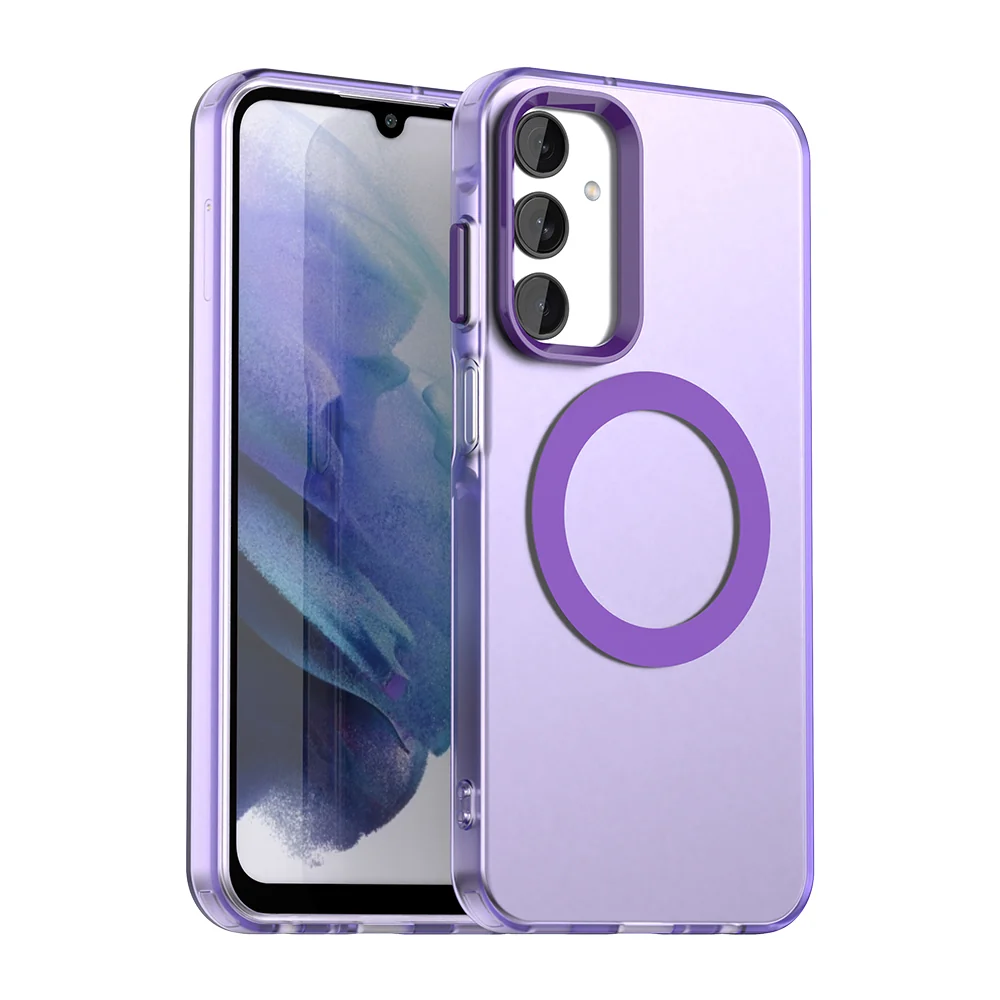 Custodia MagSafe per Samsung Galaxy A25 A256, Techsuit, CandyCase, Viola — 1