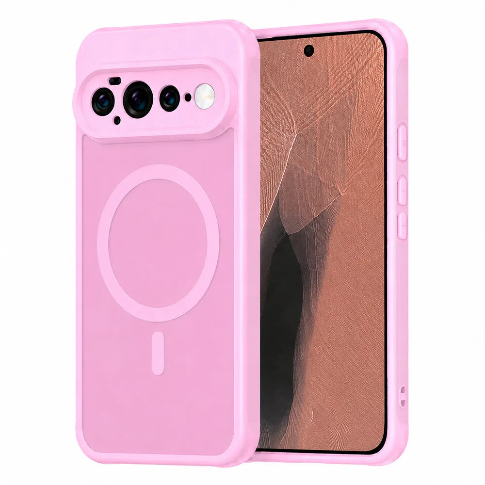 Custodia MagSafe per Google Pixel 11 Pro XL, Techsuit, HaloFrost II, Rosa — 1
