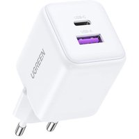 Caricabatterie Retea UGREEN X516, 30W, 3A, 1 x USB-A - 1 x USB-C, Bianco