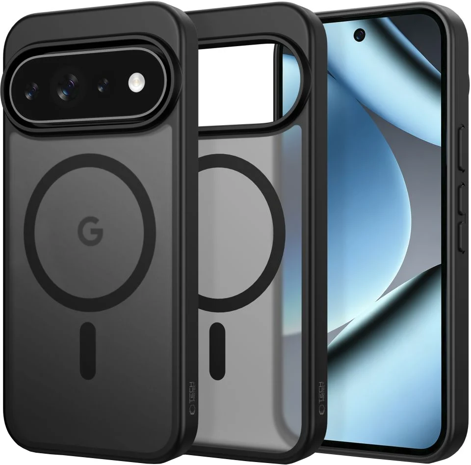 Custodia MagSafe per Google Pixel 11 Pro XL / 10 Pro XL / 9 Pro XL, Tech-Protect, Magmat, Nero Opaco — 1