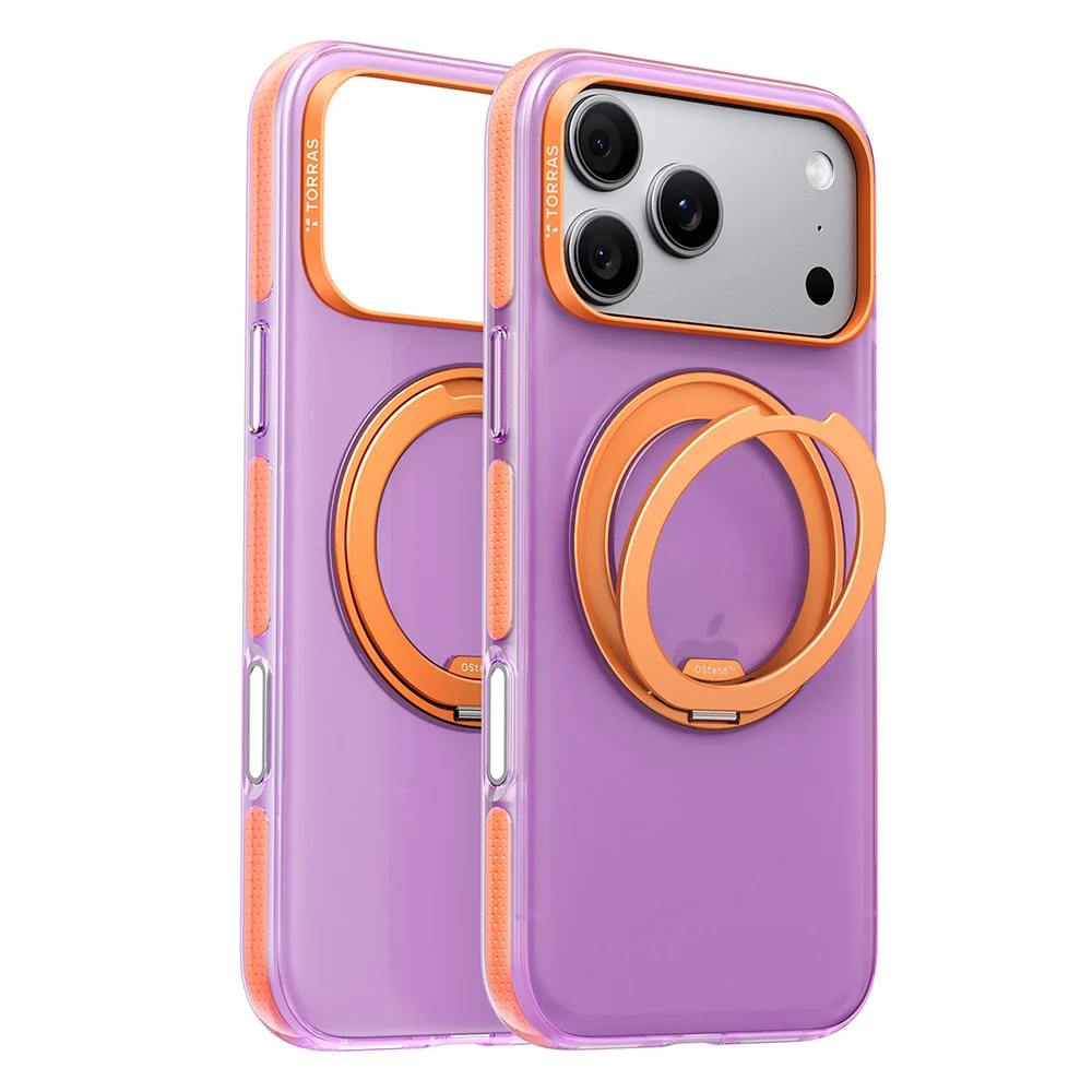 Custodia MagSafe per Apple iPhone 18 Pro / 17 Pro, Torras, Ostand O3 Hue, Viola — 1