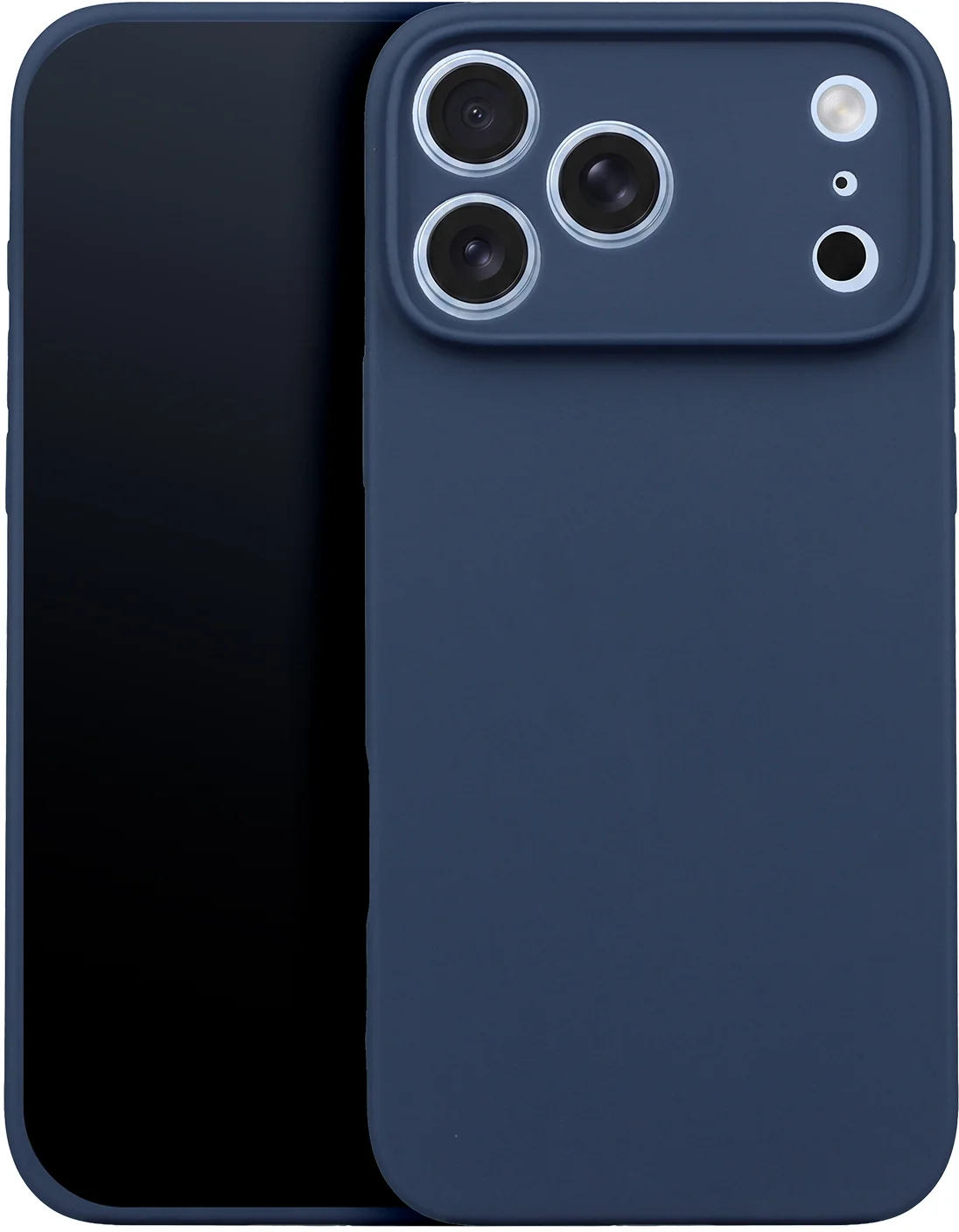 Custodia per Apple iPhone 18 Pro Max / 17 Pro Max, OEM, Silicone, Blu Scuro — 1
