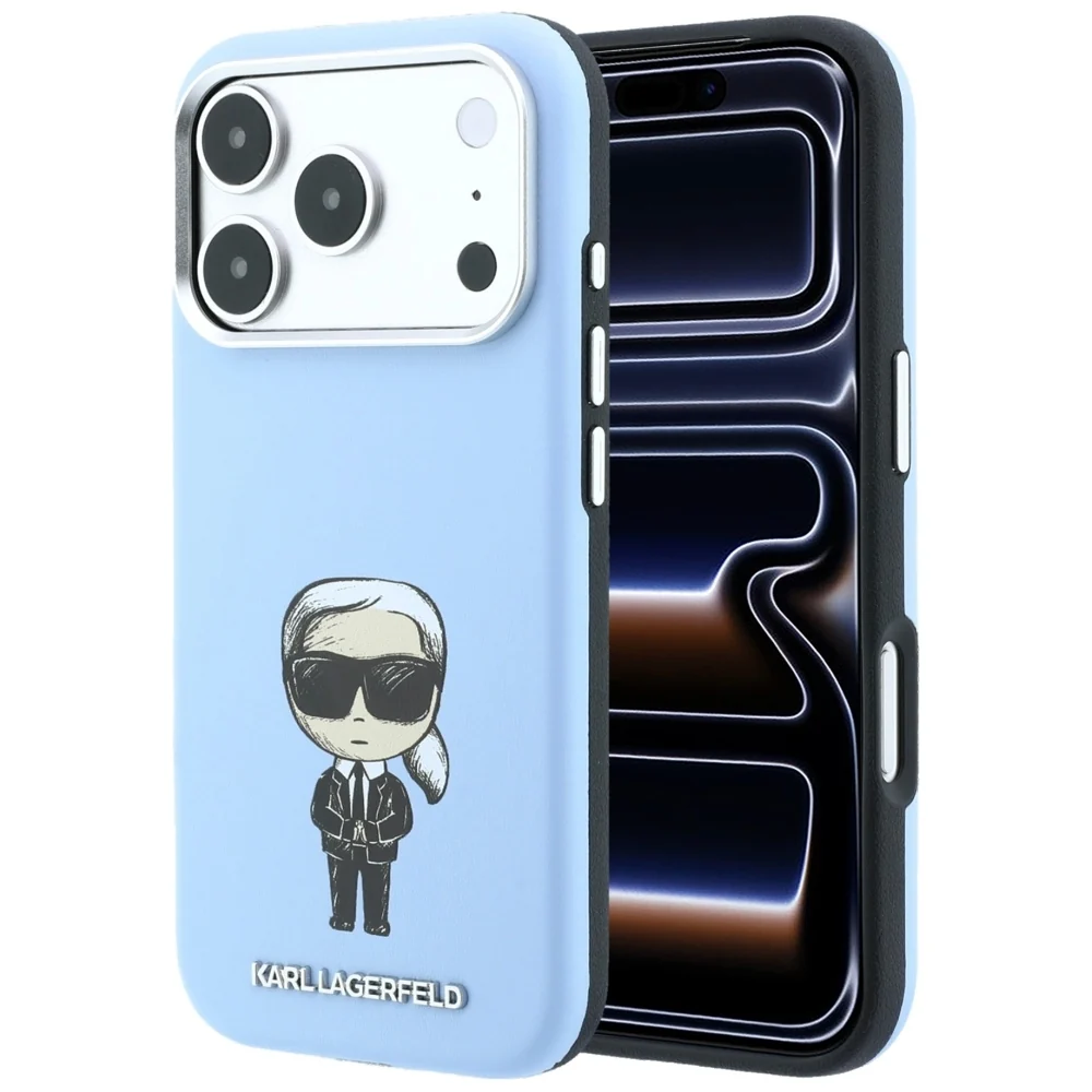 Custodia MagSafe per Apple iPhone 18 Pro / 17 Pro, Karl Lagerfeld, Ikonik Sketch, Blu — 1