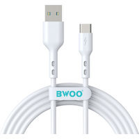 Cavo Dati e Ricarica USB-A - USB-C BWOO X172C, 60W, 1m, Bianco