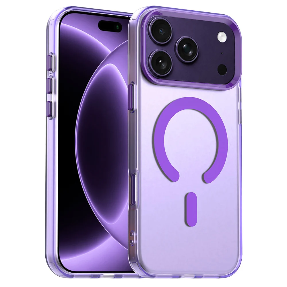 Custodia MagSafe per Apple iPhone 18 Pro / 17 Pro, Techsuit, CandyCase, Viola — 1