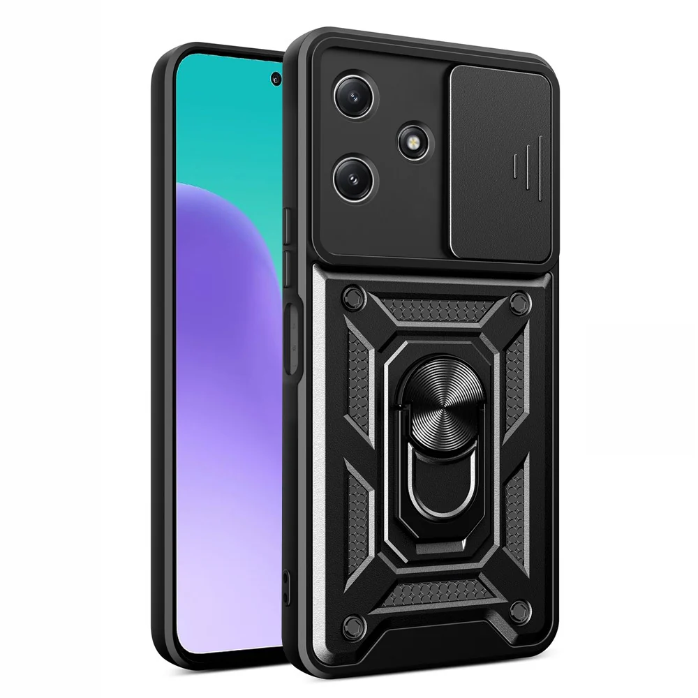 Custodia per Xiaomi Redmi 12 5G, Techsuit, CamShield, Nera — 1
