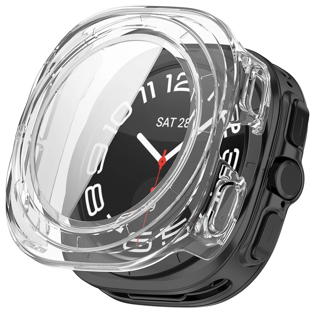 Custodia per Samsung Galaxy Watch Ultra2, Techsuit, Defense360 Pro, Trasparente — 1