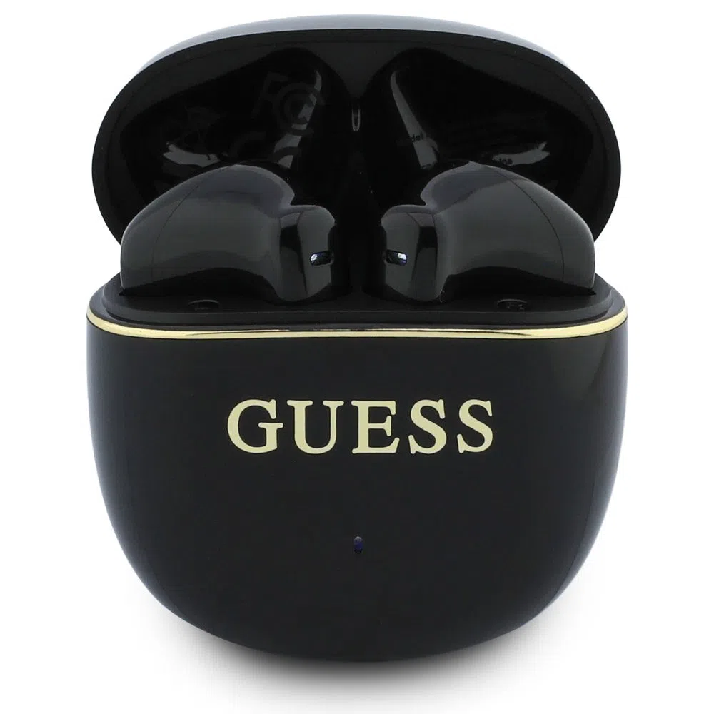 Auricolare Bluetooth Guess Glossy Gold Line Classic, TWS, Nero — 1