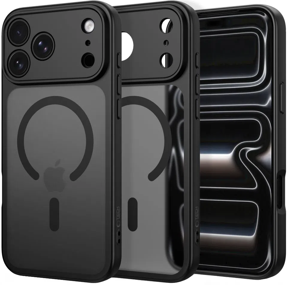Custodia MagSafe per Apple iPhone 18 Pro / 17 Pro, Tech-Protect, BasicMag, Nero Opaco — 2