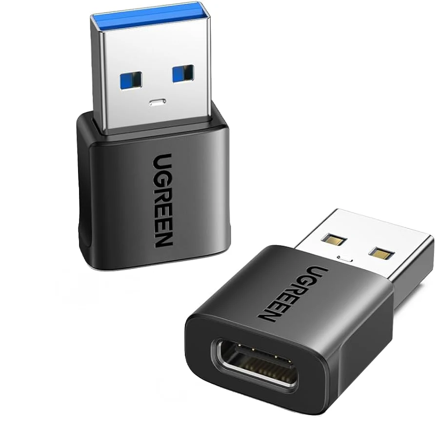 Adattatore Dati e Ricarica USB-C - USB-A UGREEN US701 (45275), Set 2 pezzi, Nero — 1