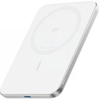 Batteria Esterna Wireless Anker Nano, 5000mAh, 20W, PD + FQI, 1 x QI - 1 x USB-C, Bianca A1665H21