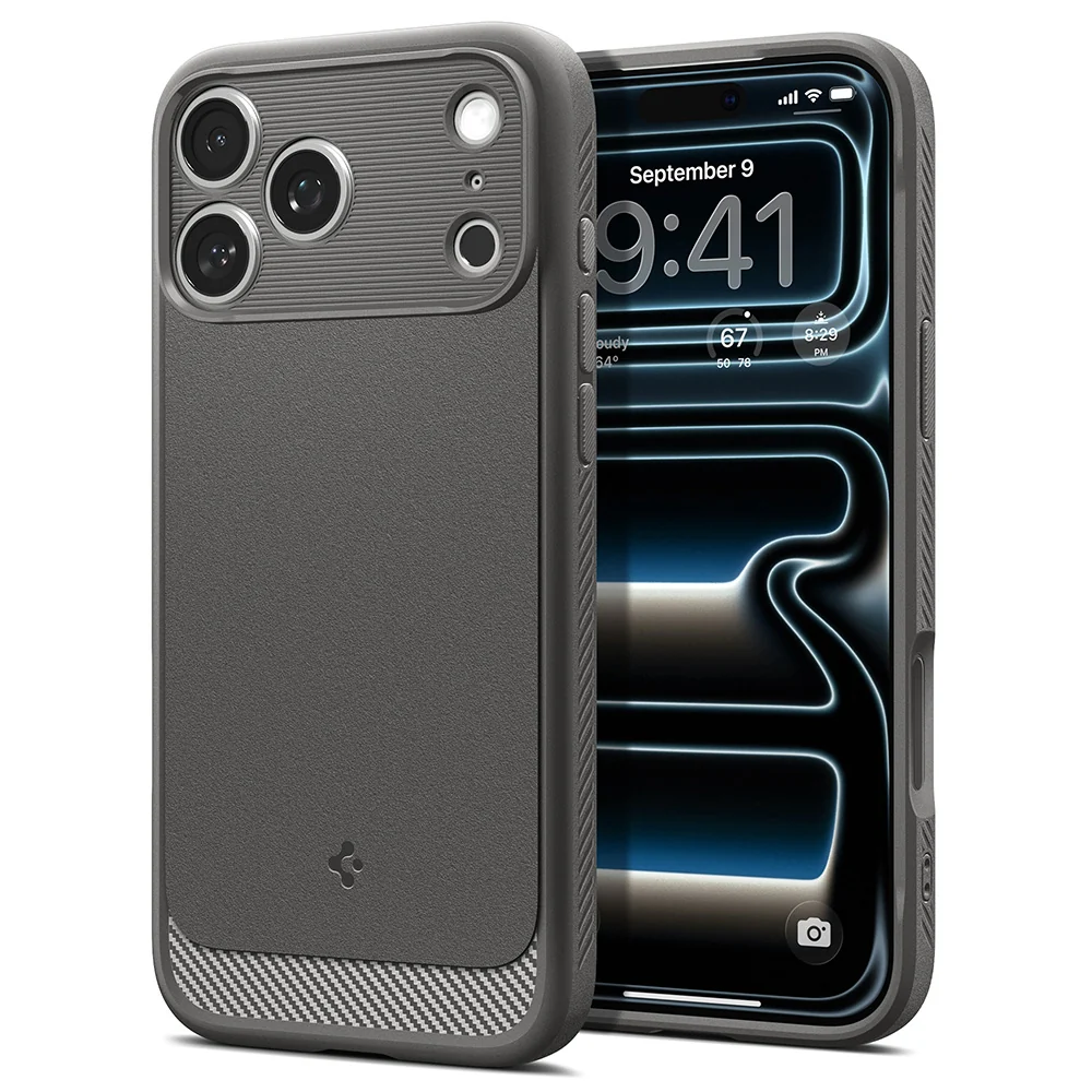 Custodia MagSafe per Apple iPhone 18 Pro Max / 17 Pro Max, Spigen, Rugged Armor, Grigio ACS12110 — 1