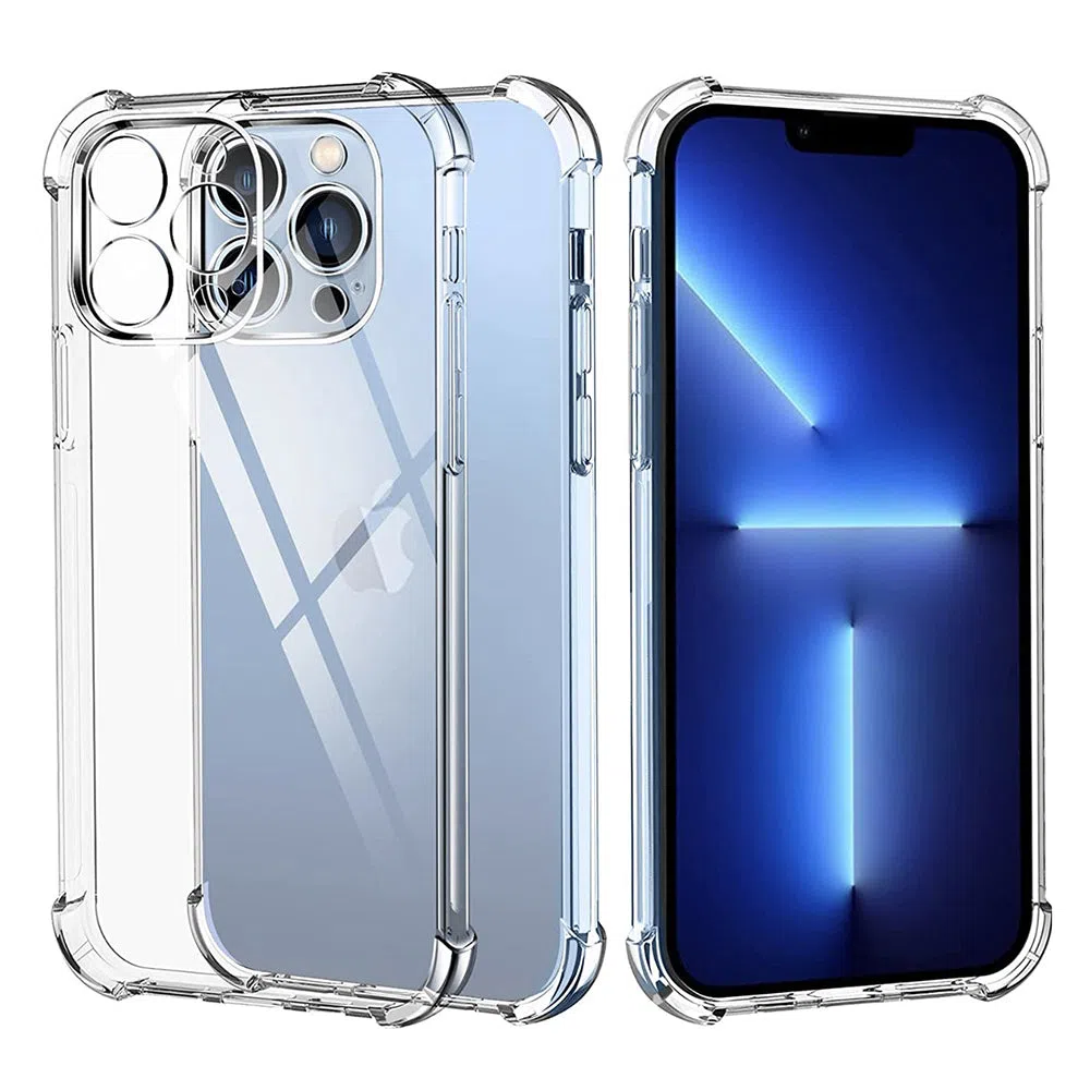 Custodia per Apple iPhone 13 Pro Max, Techsuit, Shockproof Clear, Trasparente — 1