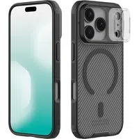 Custodia MagSafe per Apple iPhone 18 Pro Max / 17 Pro Max, Nillkin, CamShield Pro, Nero Trasparente