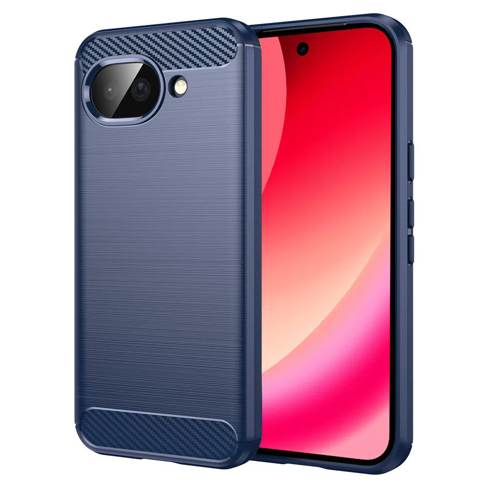 Custodia per Google Pixel 10a, Techsuit, Carbonio, Blu — 1