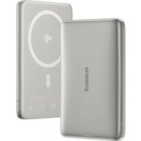 Batteria Esterna Wireless Baseus PicoGo AM41, 10000mAh, 27W, PD + FQI, 1 x QI - 1 x USB-C, Beige E0027203