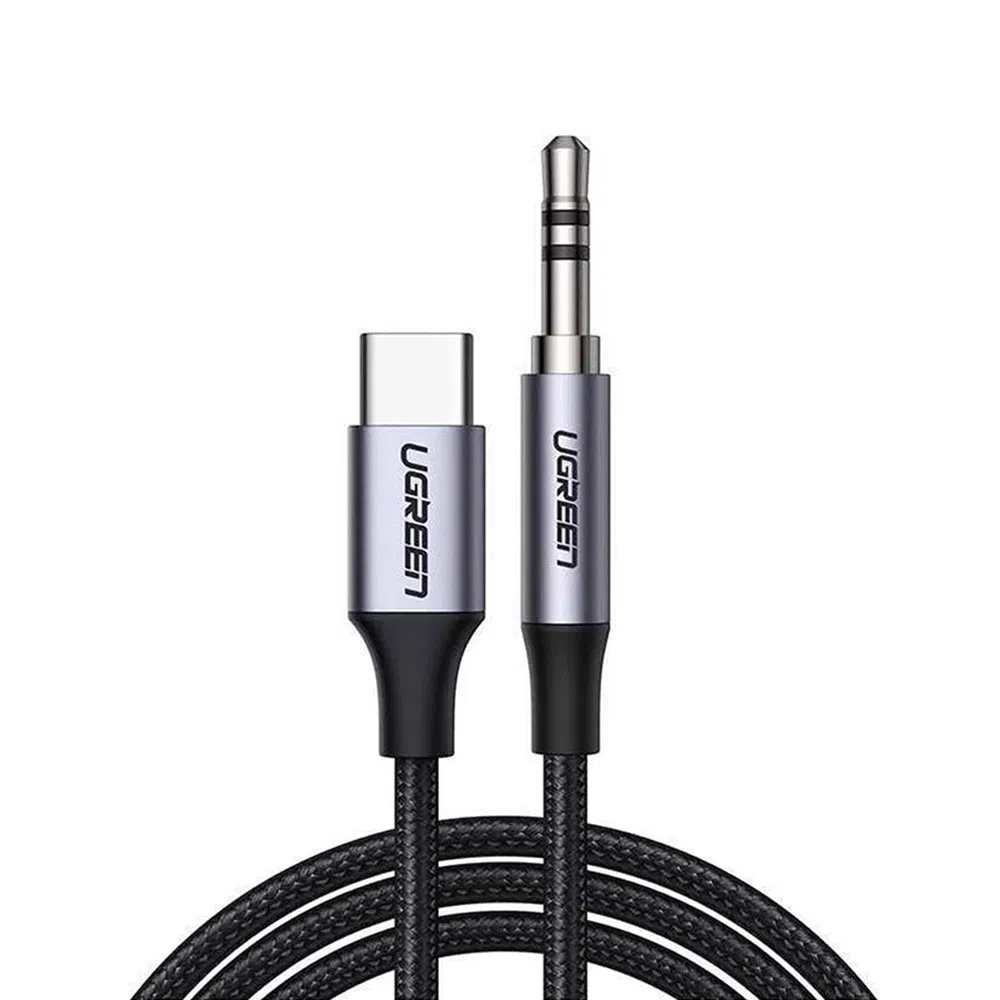 Cavo Audio USB-C - 3.5mm UGREEN CM450 (20192), 1m, Grigio — 1