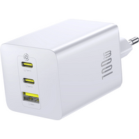 Caricabatterie Rete Baseus EnerFill FE11, 100W, 5A, 1 x USB-A - 2 x USB-C, Bianco P10182102213-00