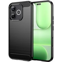 Custodia per Honor 600 Lite, Techsuit, Carbonio, Nera