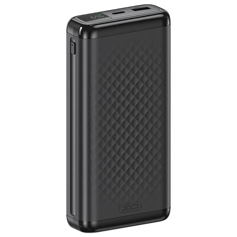 Batteria Esterna XO Design PB309, 20000mAh, 22.5W, QC + PD, 1 x USB-A - 1 x USB-C, Nera — 1