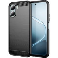 Custodia per Oppo A6x 4G / A6x, Techsuit, Carbonio, Nera