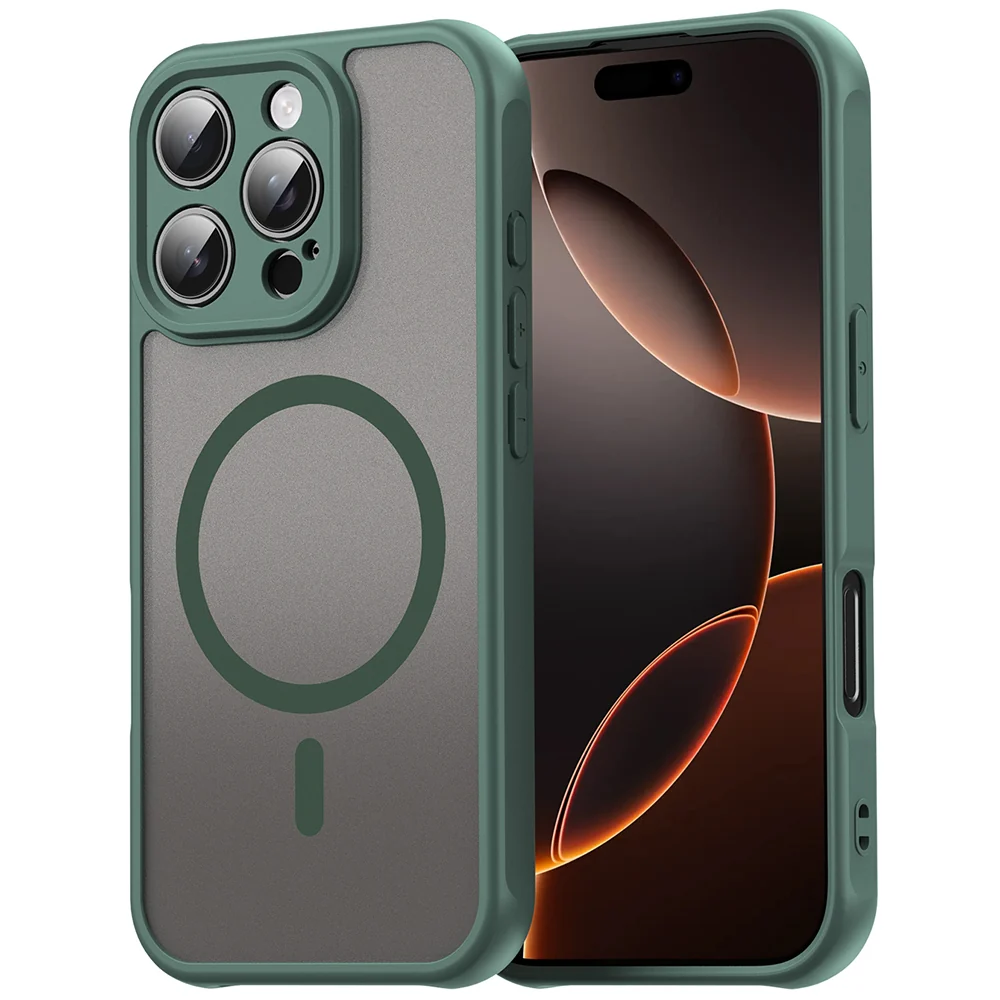 Custodia MagSafe per Apple iPhone 11 Pro Max, Techsuit, HaloFrost II, Verde — 1