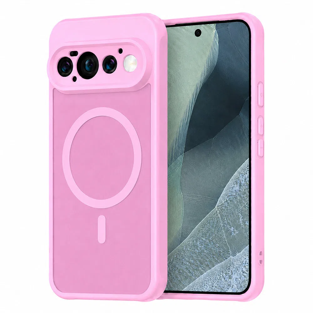 Custodia MagSafe per Google Pixel 11 Pro, Techsuit, HaloFrost II, Rosa — 1