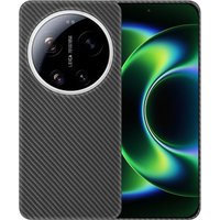 Custodia MagSafe per Xiaomi 17 Ultra, Techsuit, Fibra di Aramid, Nera