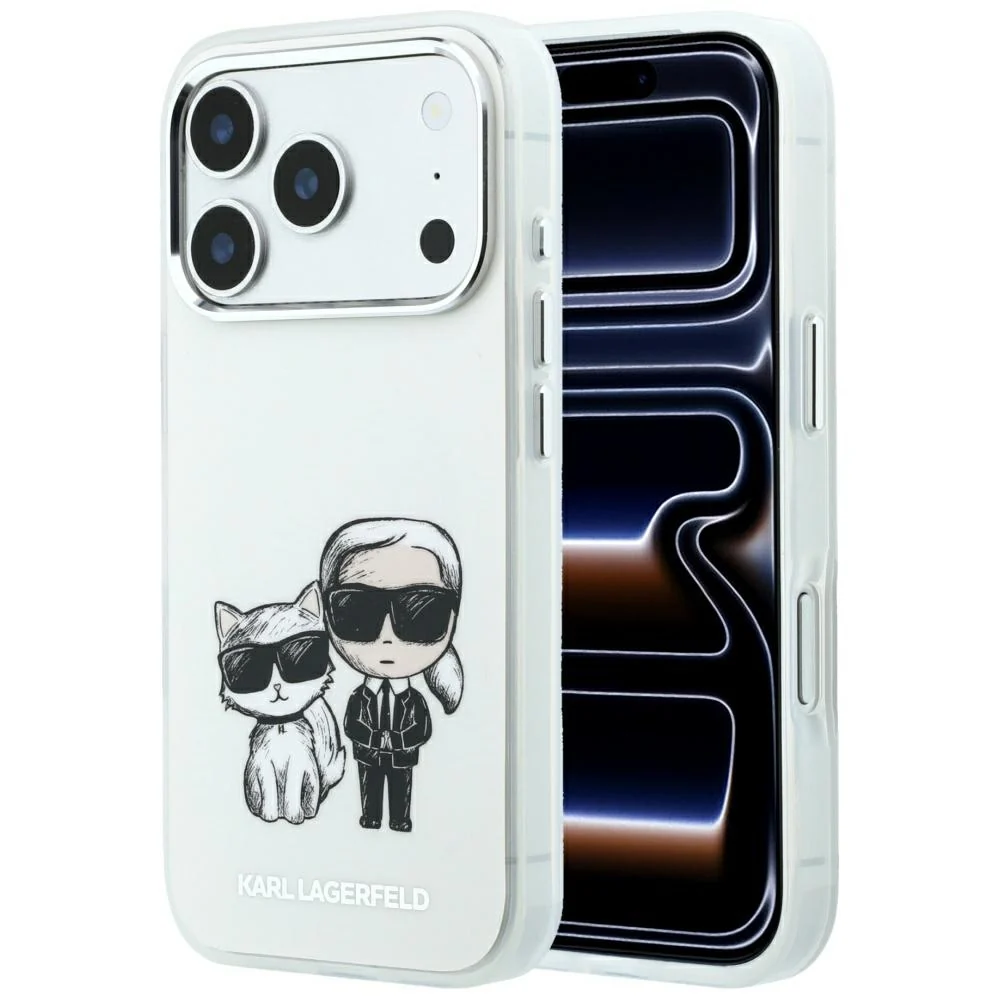 Custodia MagSafe per Apple iPhone 18 Pro Max / 17 Pro Max, Karl Lagerfeld, KC Bodies Sketch, Beige — 1